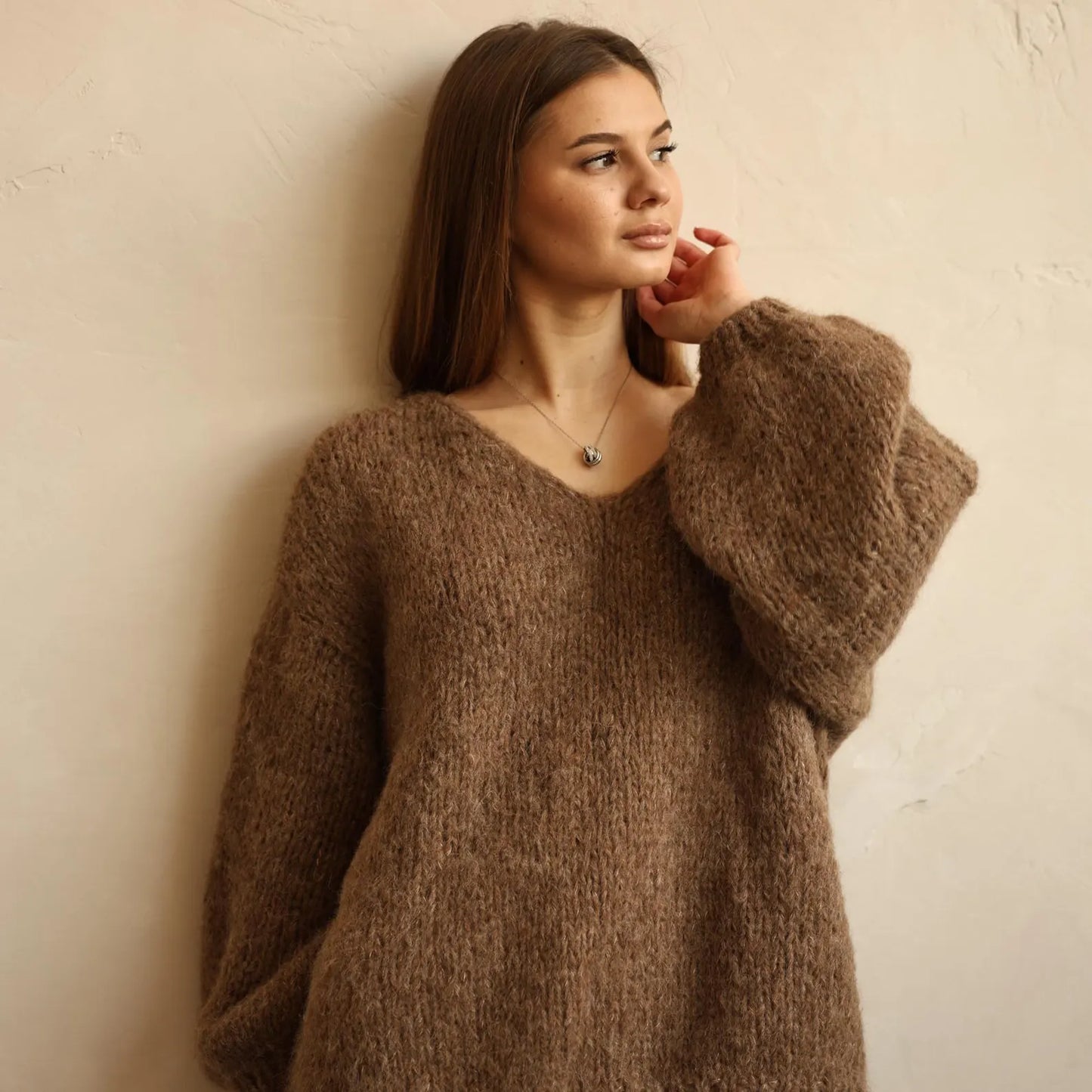 Handmade Pullover Cozy: Alpaca Sweater Oversized