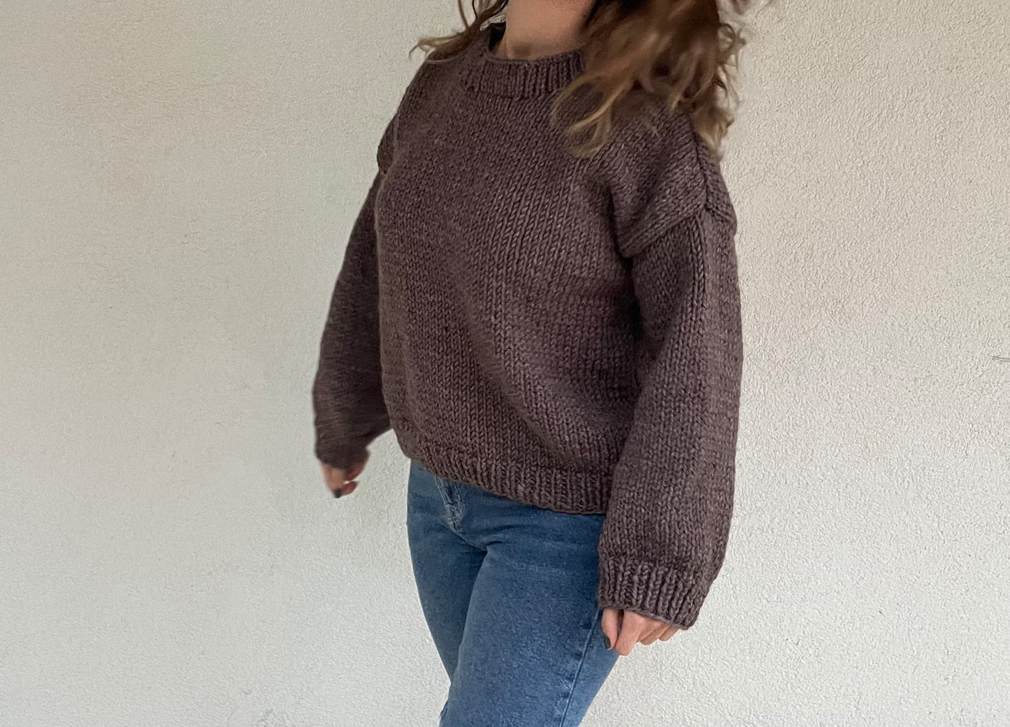 Handmade Knitted Sweater – Custom Size – Many Color Options