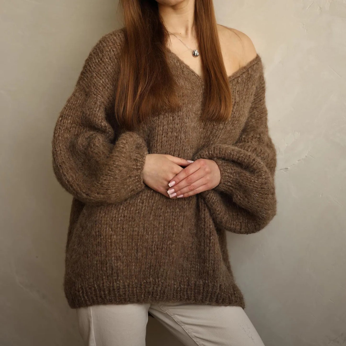 Handmade Pullover Cozy: Alpaca Sweater Oversized