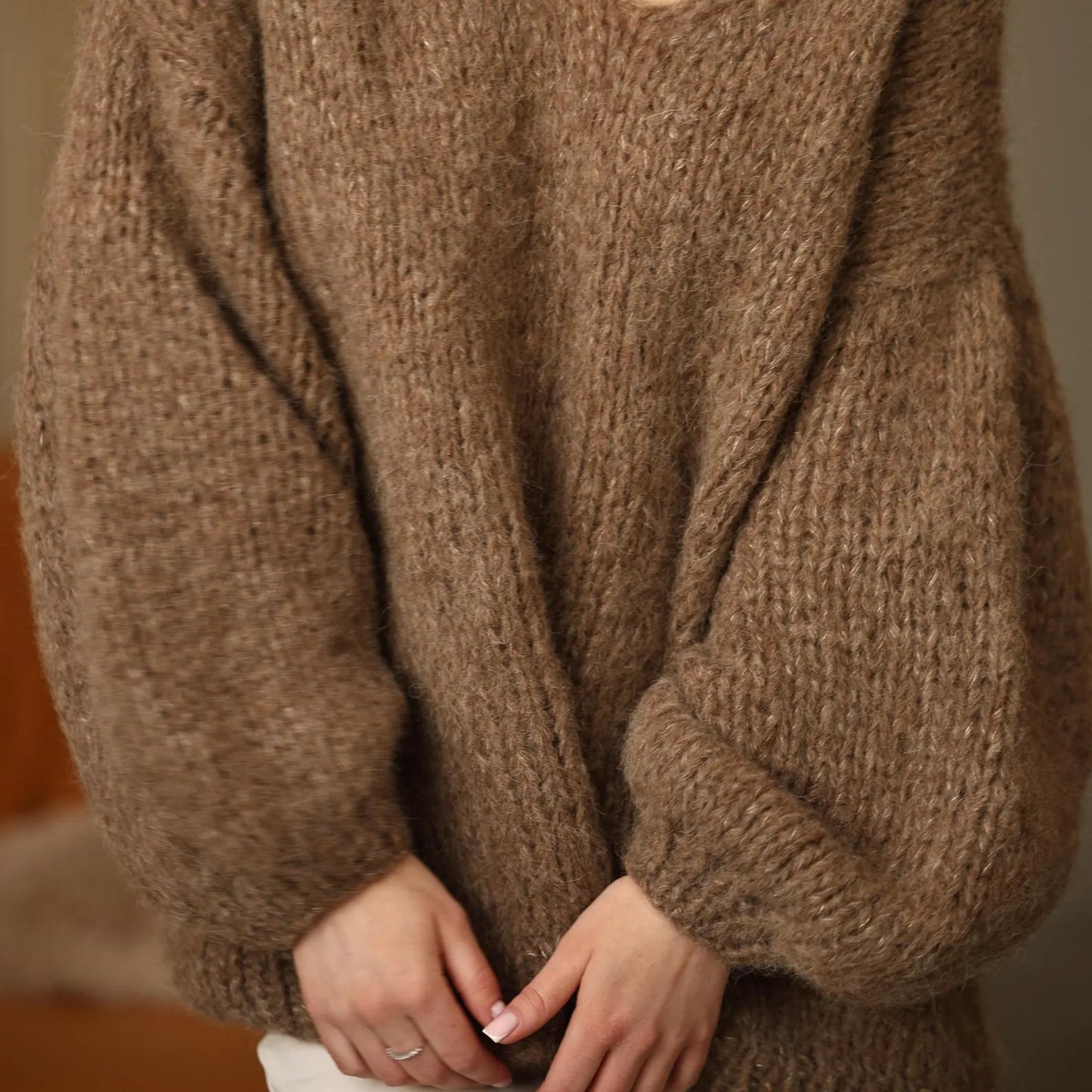 Handmade Pullover Cozy: Alpaca Sweater Oversized